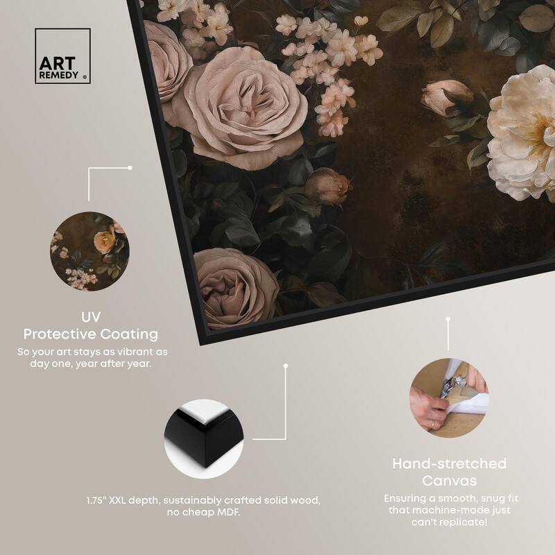 Faded Florals Fable II Canvas by Art Remedy