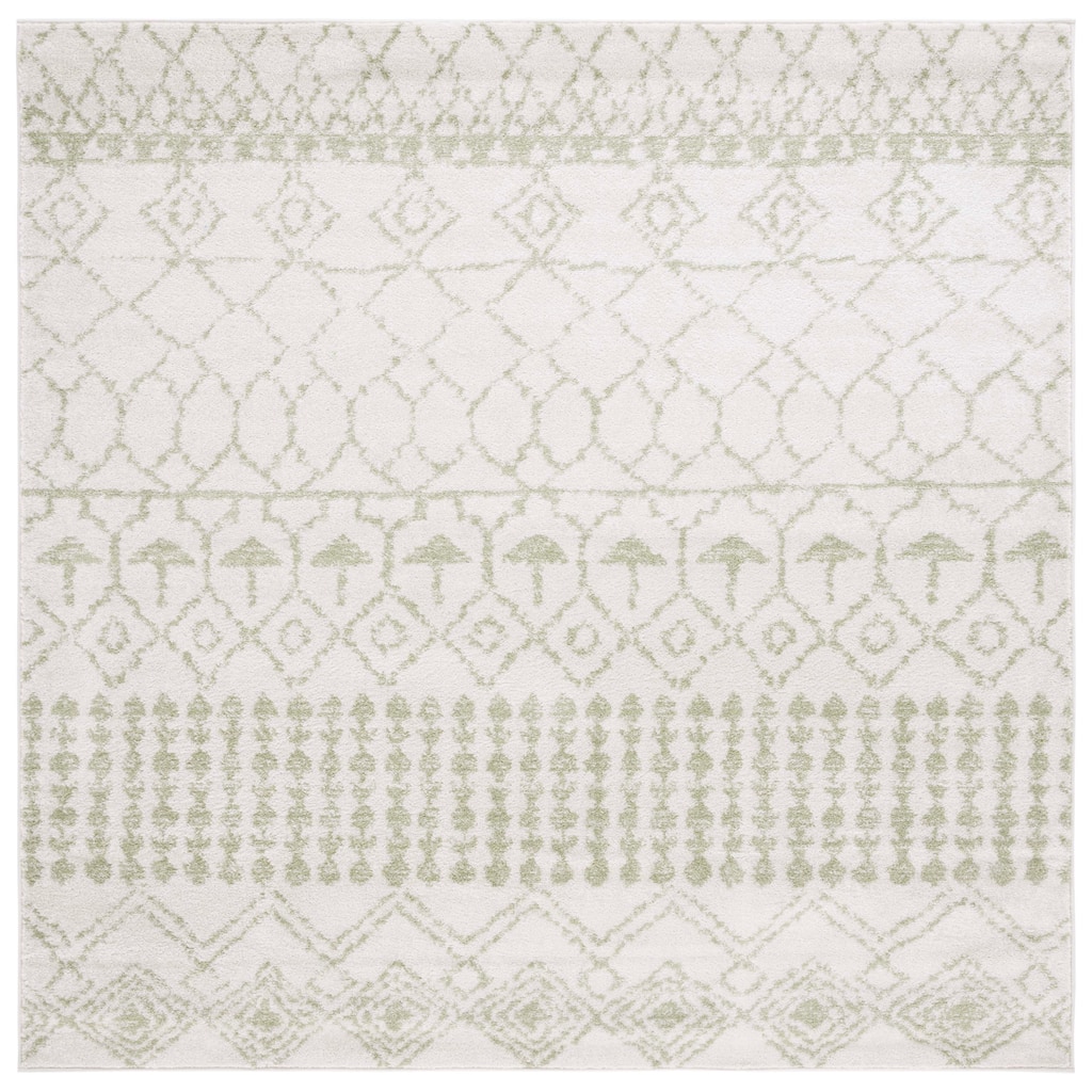 SAFAVIEH Tulum Ethelyn Rustic Moroccan Boho Tribal Rug - 6'7" Square