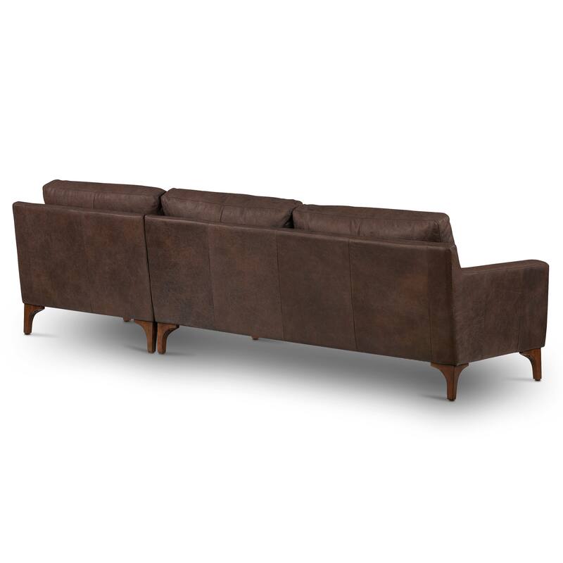 Poly & Bark Sorrento Sectional - Genuine Italian Leather