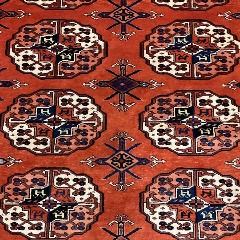 HERAT ORIENTAL Handmade Turkoman Wool Rug - 4'10" x 6'