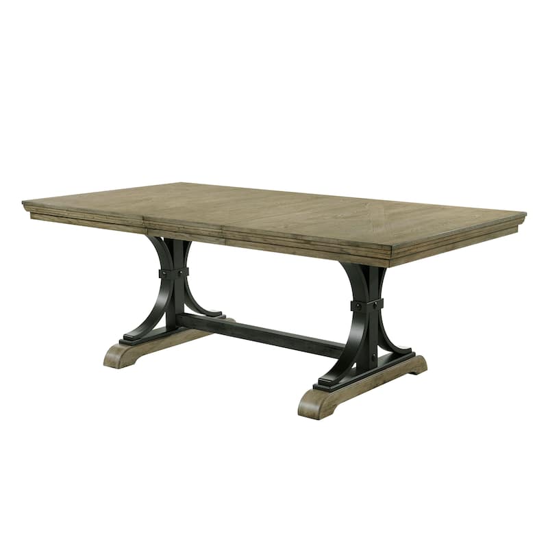 Carbon Loft Lancelot Nailhead 8-piece Driftwood Dining Set
