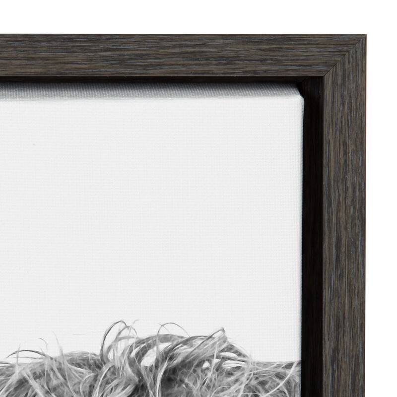 Kate and Laurel Sylvie Highland Cow Framed Canvas by Amy Peterson