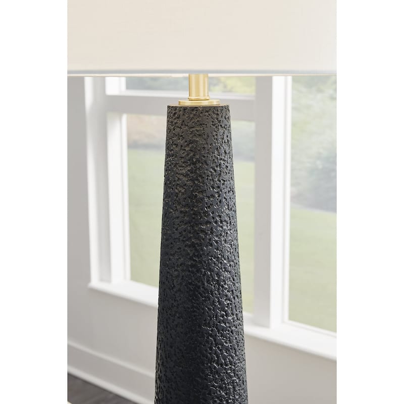 Signature Design by Ashley Hallburg Black Floor Lamp - 21.25" W x 21.25" D x 68.5" H