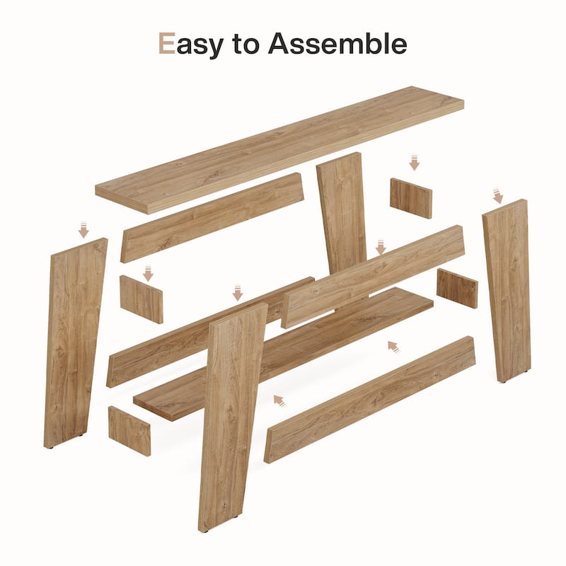 70.9-Inch Farmhouse Console Table for Living Room