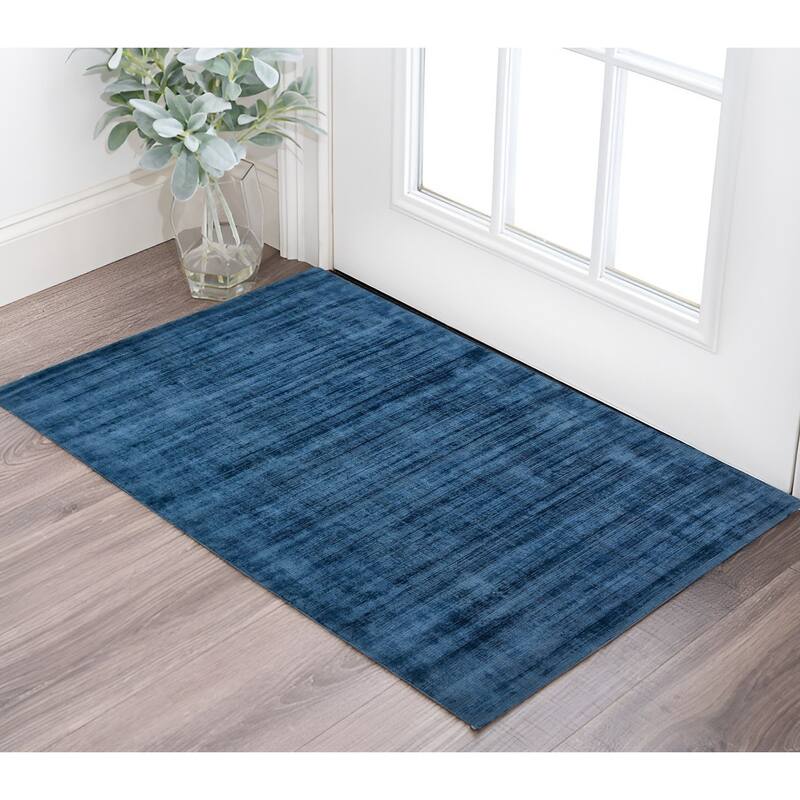 HomeRoots Striped Transitional Rectangle Area Rug - 36.00 in. x 24.00 in.  x 0.40 in.