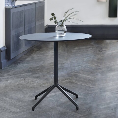 27.5" Round Powder-coated Outdoor-Indoor Metal Dining Table