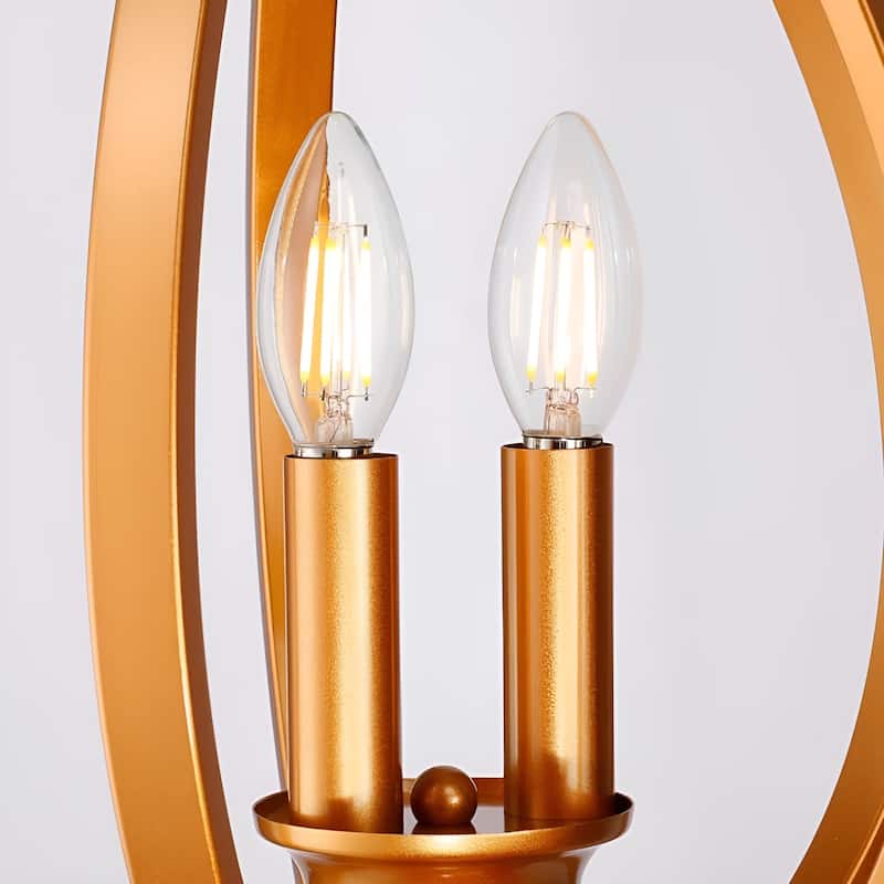 Mini 3-Light Geometric Teardrop Pendant with Crystals Tulipe Lantern Style