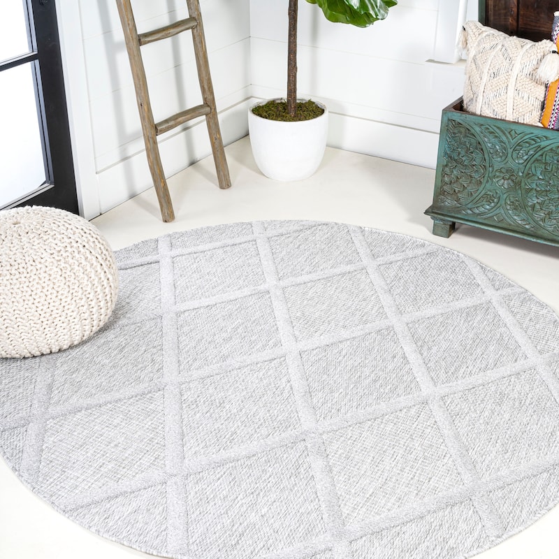 JONATHAN Y Talaia Diamond Trellis Indoor/Outdoor Area Rug