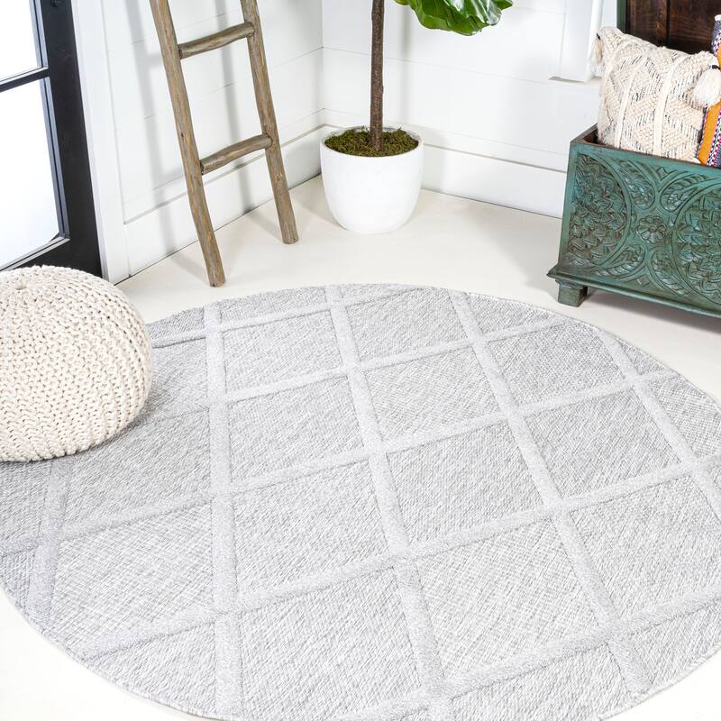 JONATHAN Y Talaia Diamond Trellis Indoor/Outdoor Area Rug