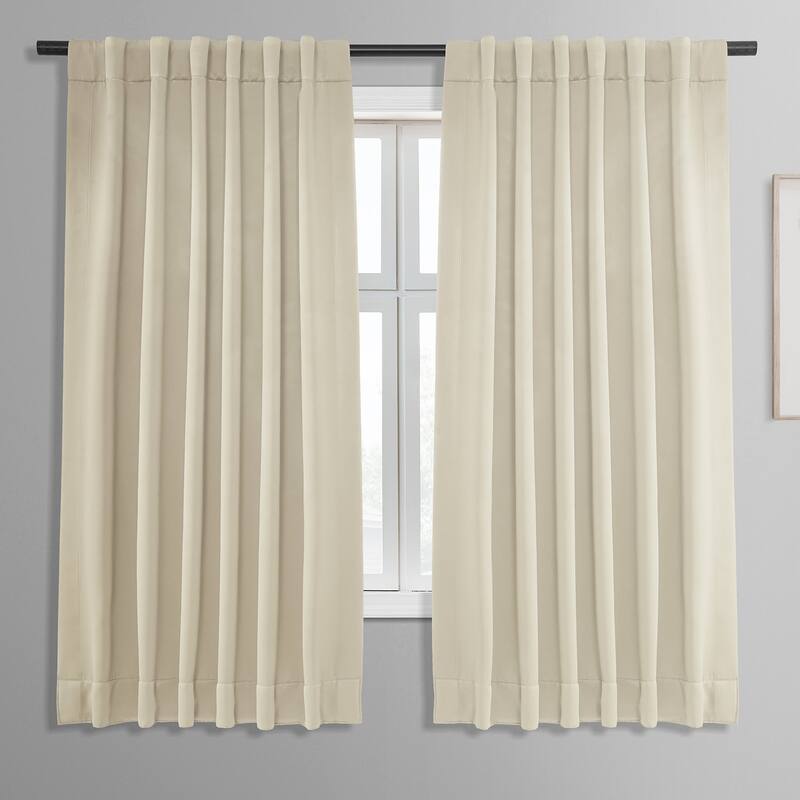 Exclusive Fabrics Room Darkening Curtain Panel Pair 63 inches (2 Panels ...