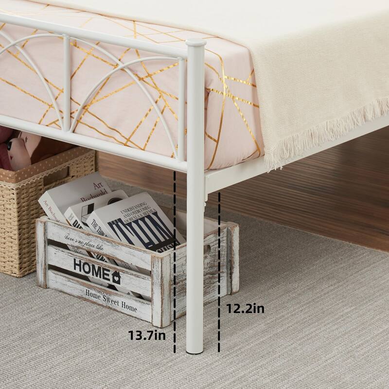 Bed Frame with Headboard and Footboard