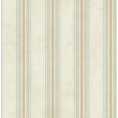 Seabrook Designs Serrena Vintage Stripe Unpasted Wallpaper