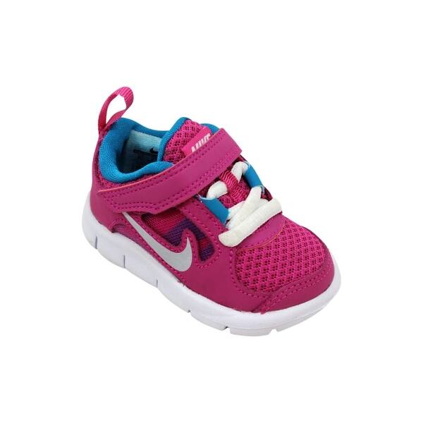 Shop Nike Toddler Free Run 3 Tdv Fusion Pink Metallic Silver Night Turqoise 512101 602 Size 3 Overstock 28623497