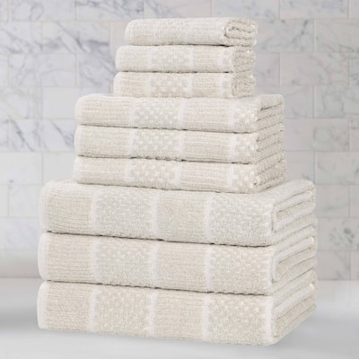 Superior Naples Viscose Cotton Blend 9 Piece Towel Set