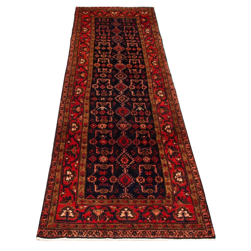 Andelz Red Rug 3'7" x 6'7" - 3'5 x 12'6