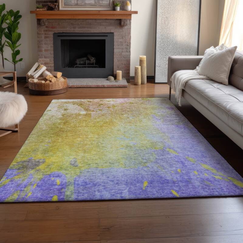 Premium Washable Super Soft Abstract Solid Mayfield Rug