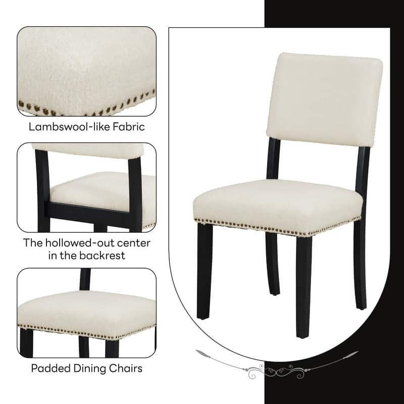 Contemporary 5-Piece Round Dining Table Set Featuring A Pedestal Base And 4 Upholstered Chairs, Ideal For Studios, Apartments.
