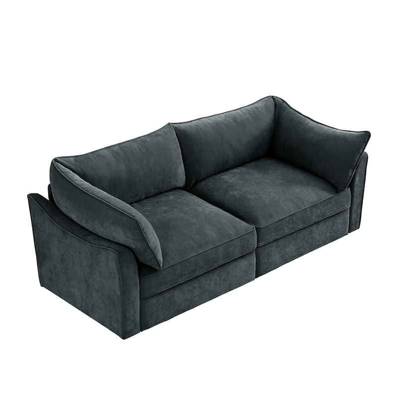 2-Seater Loveseat with Under-Seat Drawers