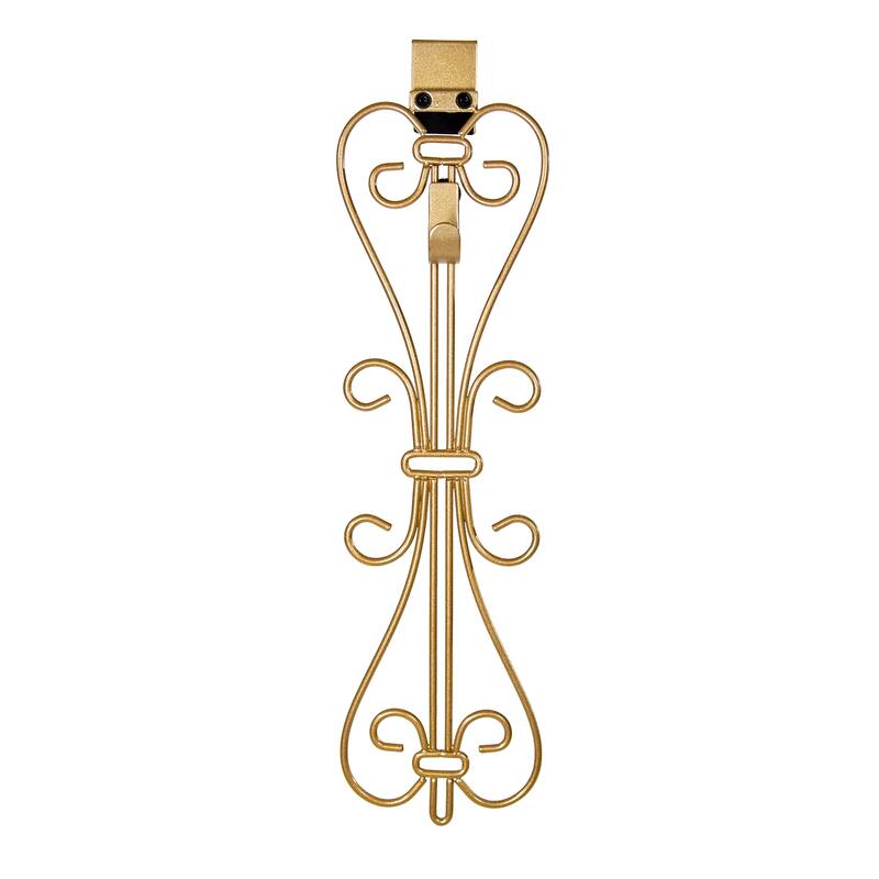 Adjustable Wreath Hanger for Door - Elegant (Gold) - Gold