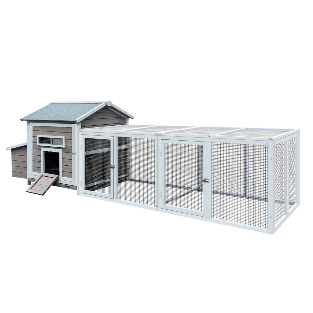 Anmytek Wooden Chicken Coop Outdoor Hen House Poultry Cage