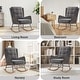 preview thumbnail 42 of 54, HOMYKA 25.2” Wide Rocking Chair with Button Accents for Nurseries