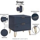 preview thumbnail 4 of 6, Manhattan Comfort Dumbo 20" Fluted Nightstand (2-Drawer) - Set of 2