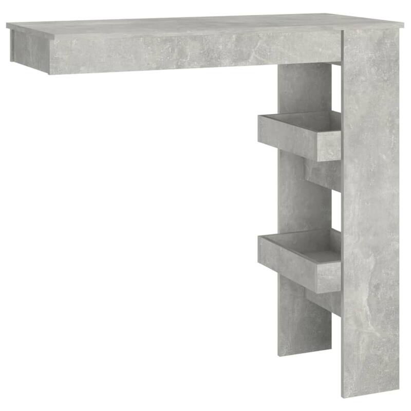 vidaXL Wall Bar Table Kitchen Bar Dining Table Computer Desk Engineered Wood - 40.2" x 17.7" x 40.7"