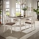 preview thumbnail 2 of 18, Tournus 4-6-Person Extendable Solid Rubberwood Dining Table Set by iNSPIRE Q Classic 5-Piece