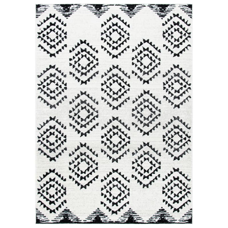 SAFAVIEH Skyler Lidie Moroccan Tribal Boho Rug - 8' x 10' - Ivory/Black