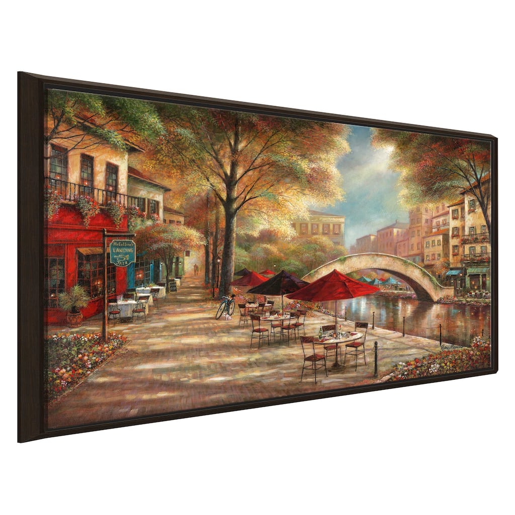 "Riverwalk Charm" by Ruane Manning Print on Floating Canvas