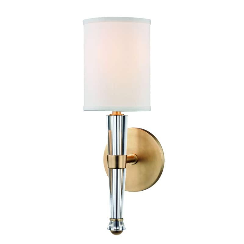 Hudson Valley Lighting Volta Single Light 15" Tall Wall Sconce - Aged Brass