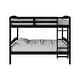 preview thumbnail 19 of 43, CraftPorch Contemporary Twin Over Twin Bunk Bed Black