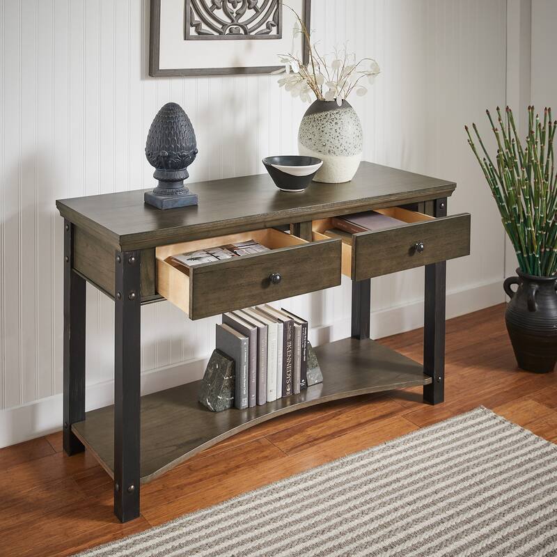 Richter Wood Finish Sofa Table by iNSPIRE Q Classic - Sofa Table