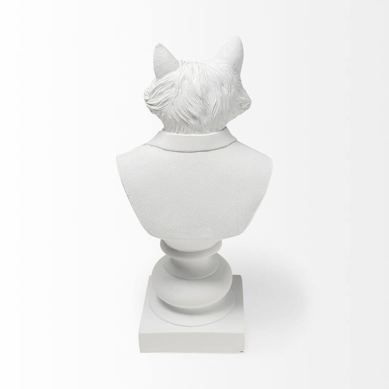 Murray 6L x 5W White Resin Business Fox
