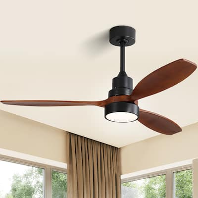 Sofucor 52" Ceiling Fan with Lights Remote Control Reversible Noiseless ETL Fans - diameter 52 Inches