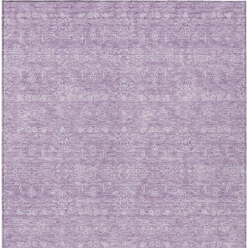 HomeRoots Floral Transitional Rectangle Outdoor Rug