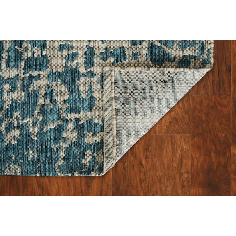 Alfiso Modern Art-Inspired Weather Resistant Modern Chic Outdoor Rug