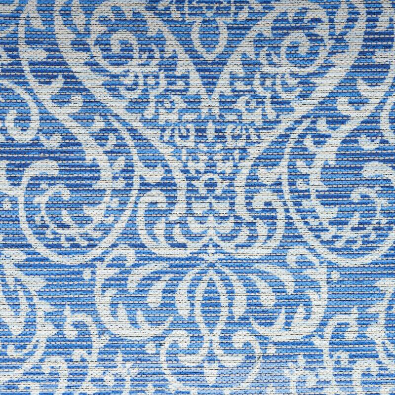 Waverly Machine Washable Botanical Damask Area Rug