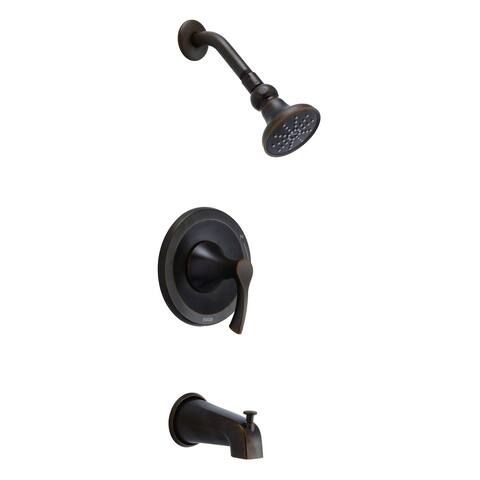 Antioch 1H Tub & Shower Trim Kit & Treysta Cartridge w/ Diverter on Spout 2.0gpm Tumbled Bronze