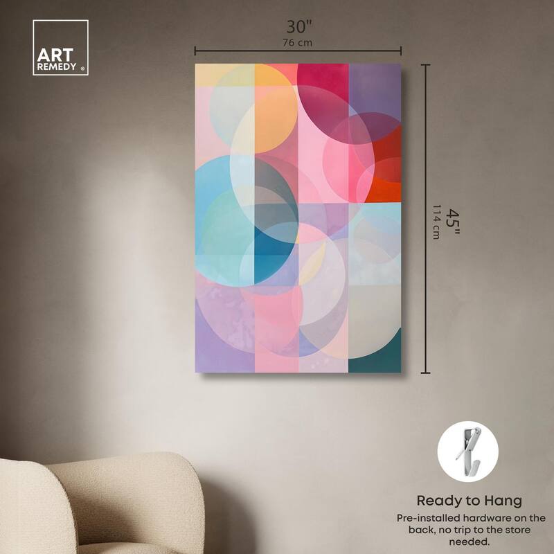 Oneiric Circles IV Canvas by Art Remedy, Gallery Wrapped