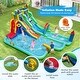 preview thumbnail 5 of 8, Gymax Inflatable Water Park w/Climbing Wall Basketball Rim Splash Pool - MultiColor