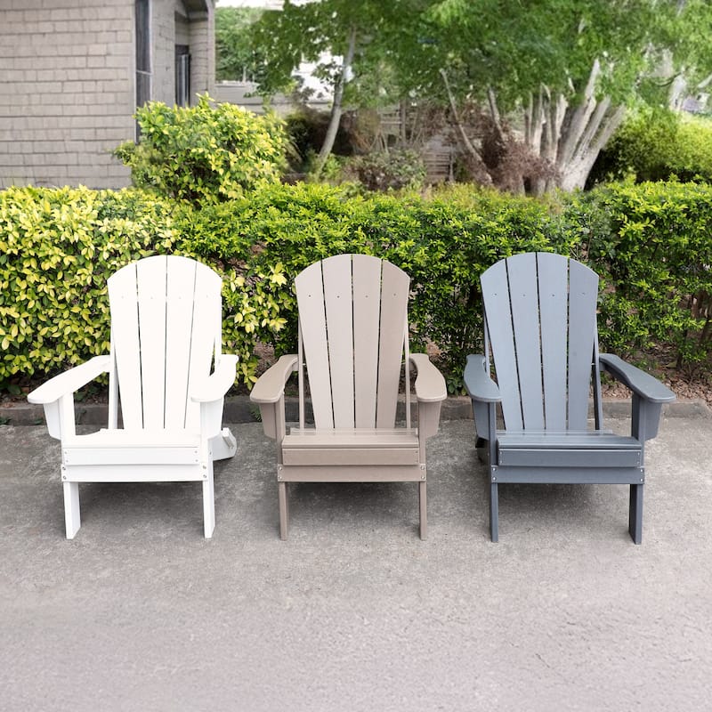 Kamas Outdoor Patio Traditional Adirondack Chair