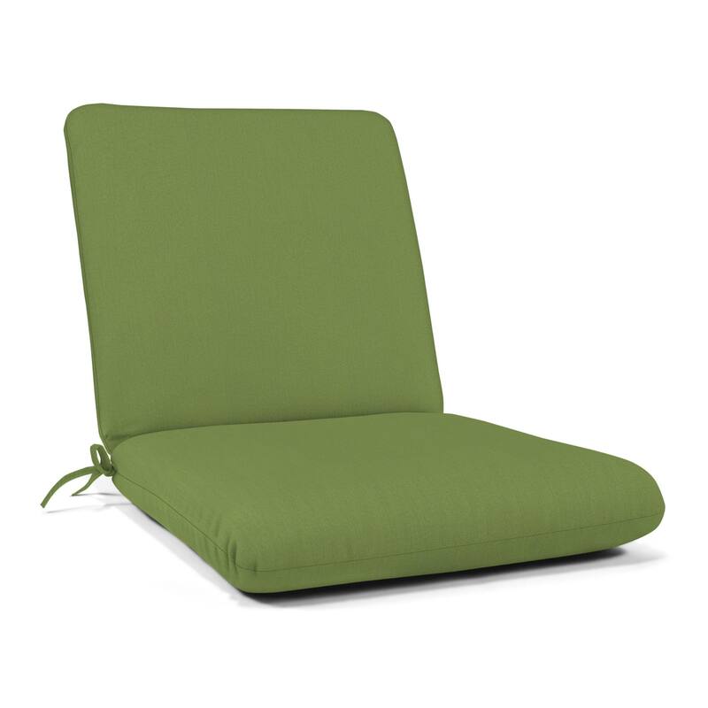 Sunbrella Solid Fabric 1-Piece Indoor/Outdoor Club Chair Cushion, 22"W x 44"L