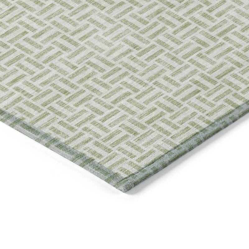 HomeRoots Geometric Transitional Rectangle Outdoor Rug