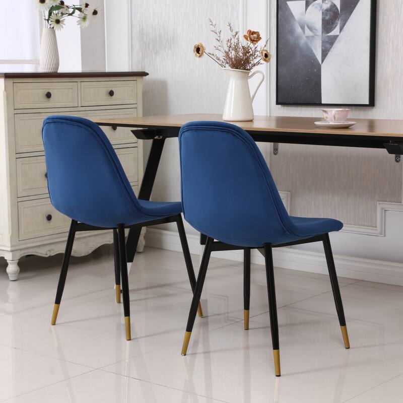 Medieval Modern Padded Dining Chairs Set of 4, Fabric Kitchen Dining Chairs with Metal Legs & Footrest for Living Room, Counter