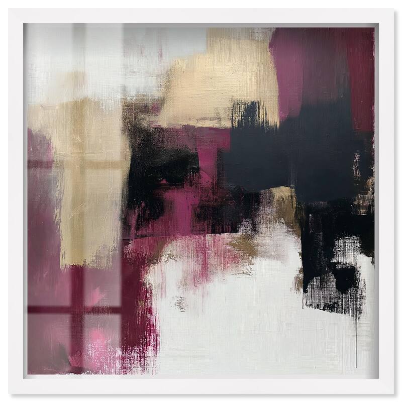 Golden Dusk I Shadowbox by Art Remedy - White - 20" x 20"