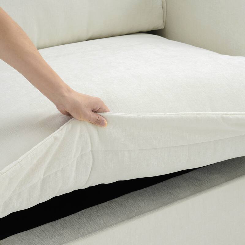 39"W Oversized Upholstered Chenille Comfy Cloud Accent Armchair