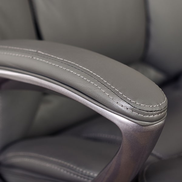Serta Big And Tall Executive Office Chair On Sale Overstock 18221596 Grey