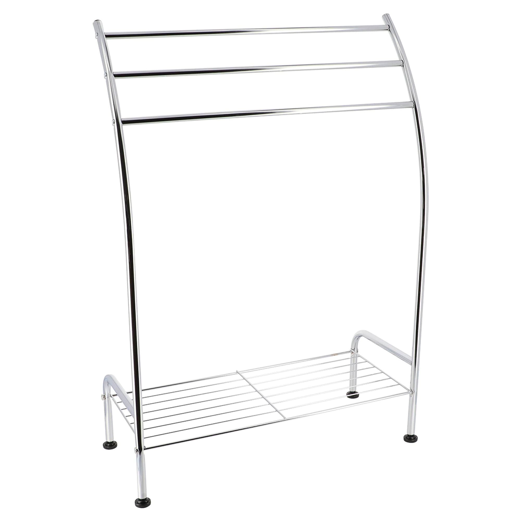 Over the door 4 Bars Towel Rack Holder Chrome Metal 17.8 H x 6.8 D x 27.4 H Bed Bath Beyond 17014956