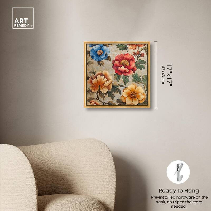 Golden Gardenia I Canvas by Art Remedy